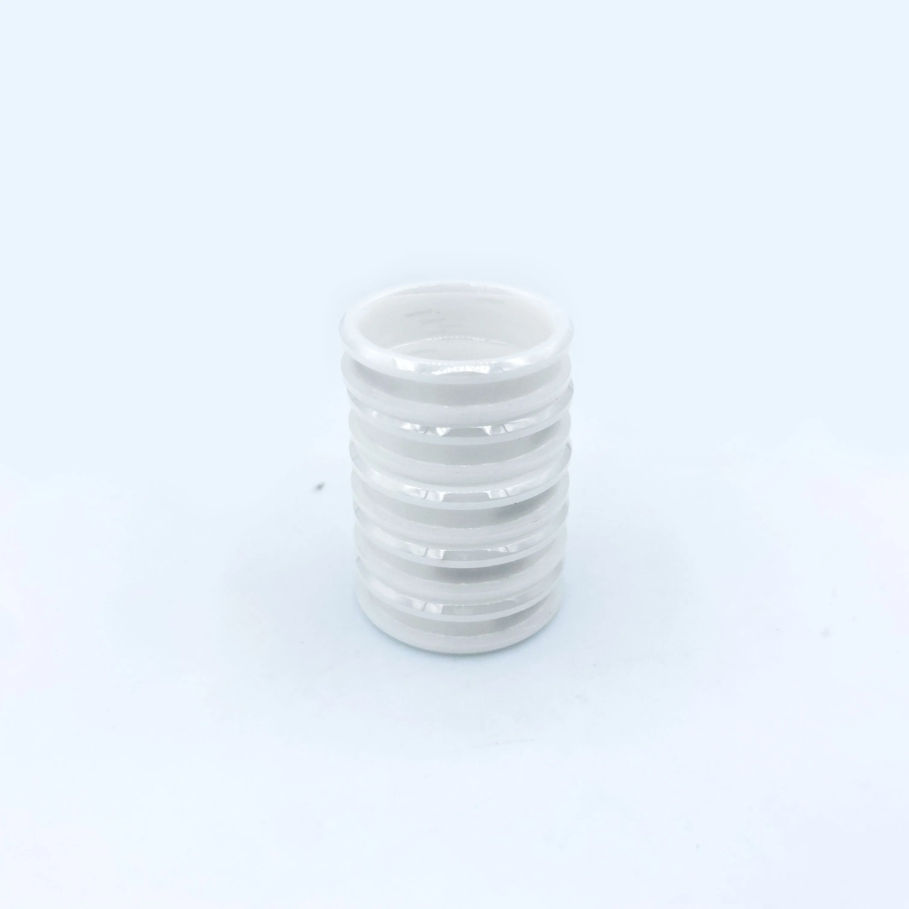 10 Pack - White Ceramic Ring Blank