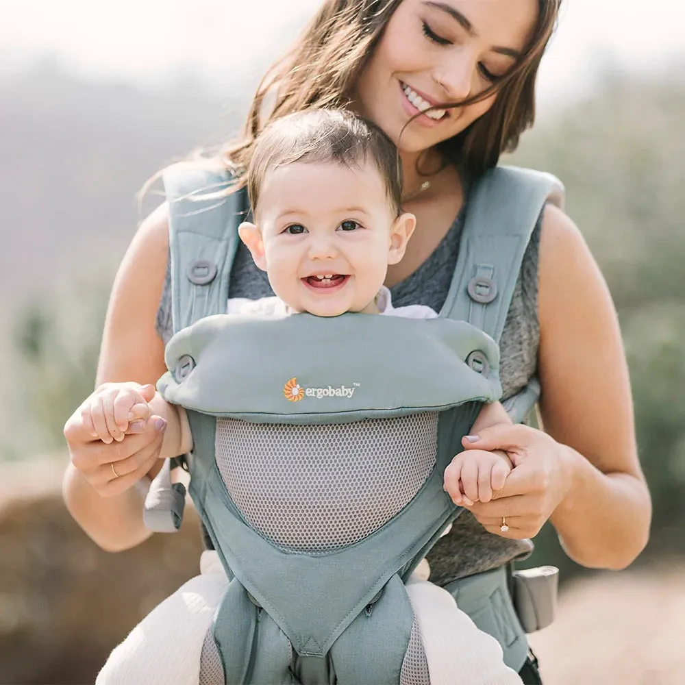 [10 year local warranty] ErgoBaby 360 Cool Air Mesh Baby Carrier - Sea Mist