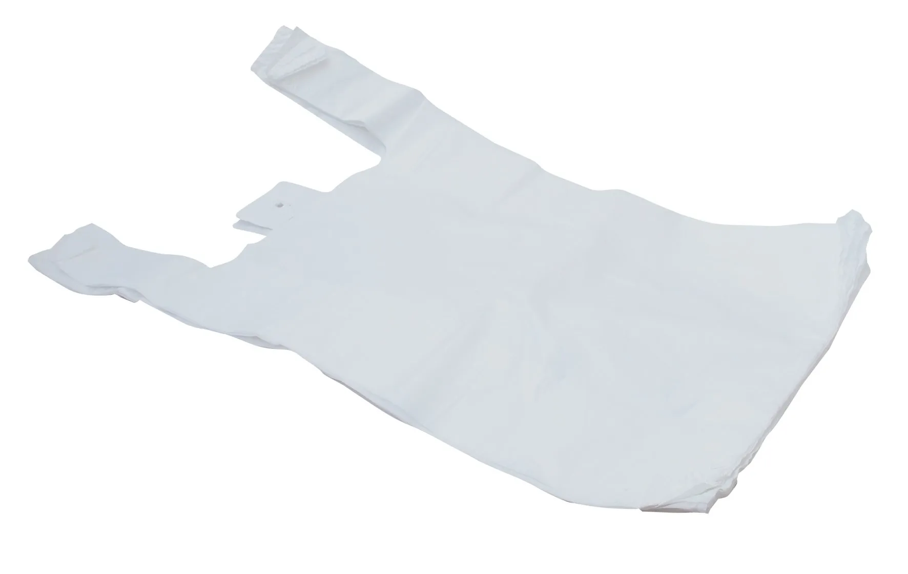 18 x 25 x 30 20mu White Vest Plastic Carrier Bags (Giant)