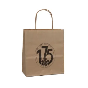 190x80x210mm Brown Printed Paper Carrier Bags