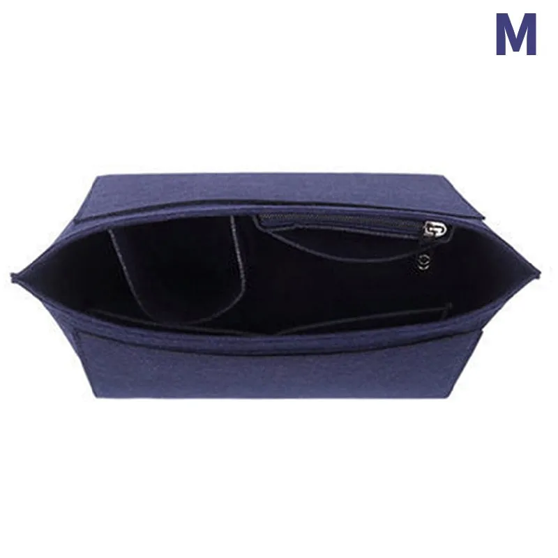 1pcs Felt Insert Bag Fits For Longchamp Handbag Liner Bag Felt Cloth Makeup Bag Support Travel Portable Insert Purse Organizer