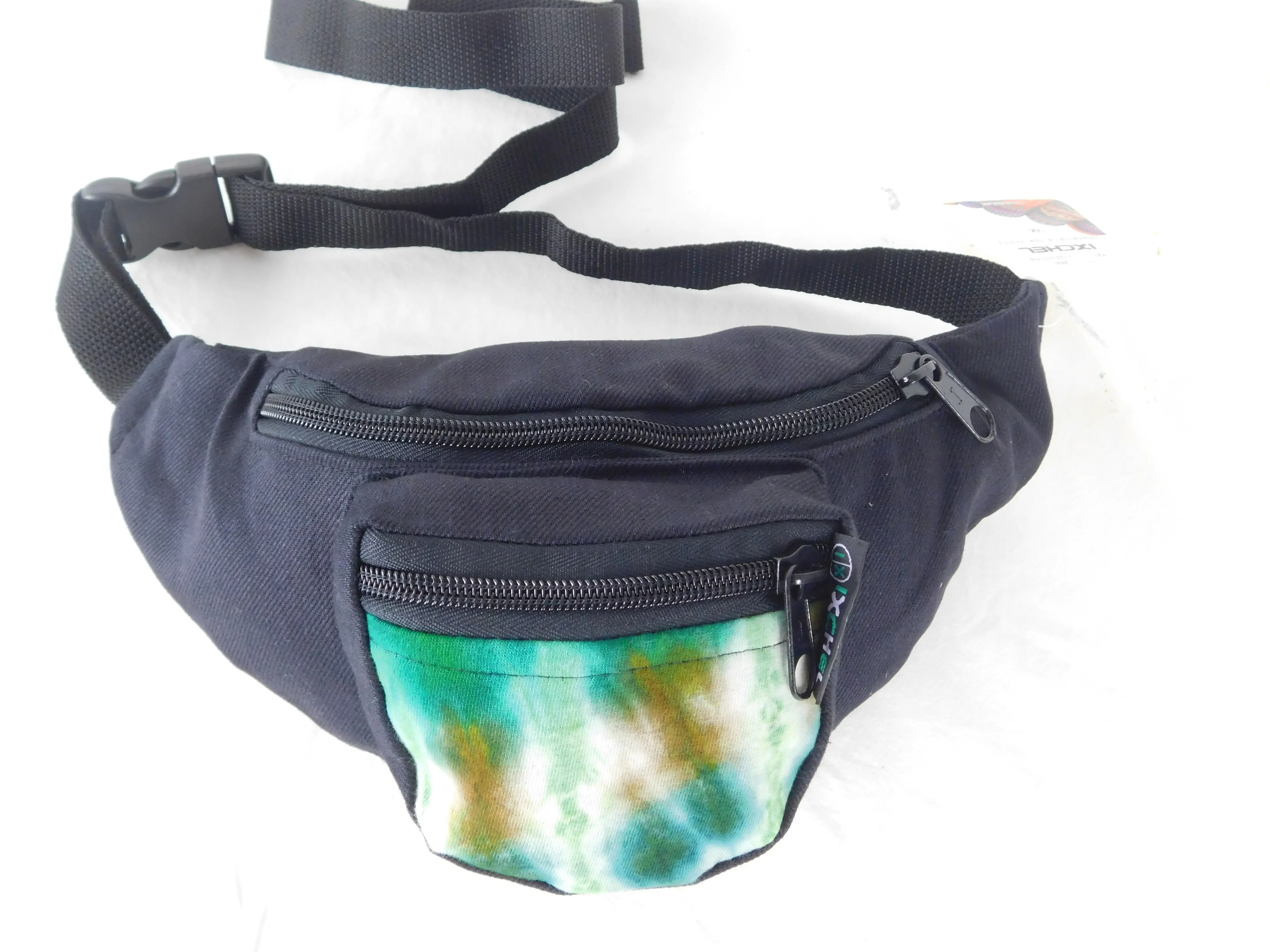 3 Pocket Waist Pack with Tie Dye trim