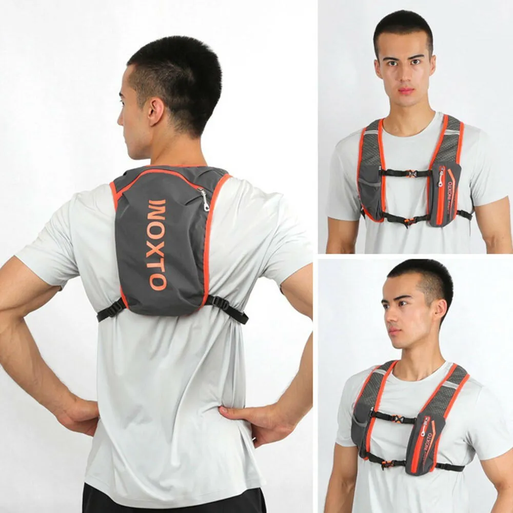 5L Outdoor Running Backpack Bicycle Backpack Sports Vest Ultralight Riding Bag Women Men Breathable Jogging Sport Backpack For Camping Hiking Cycling Sport Bag