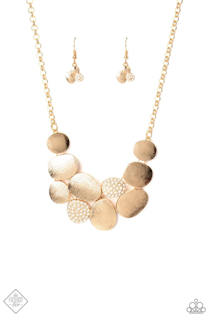 A Hard LUXE Story Gold Paparazzi Necklace