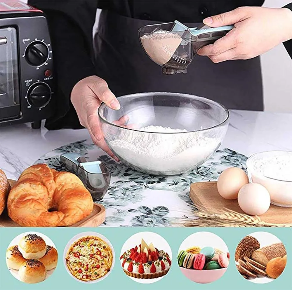 Adjustable Measuring Cups & Multi-functional Spoons Set