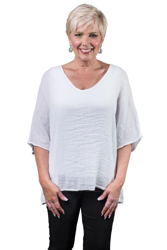 Anastasia Linen Top (BSS174) - FINAL SALE