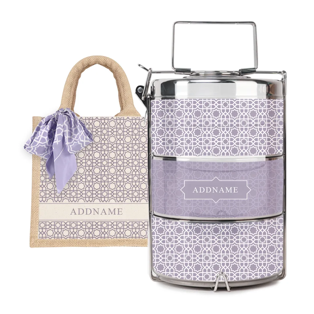 Annas Series - Purple Tiffin Carrier