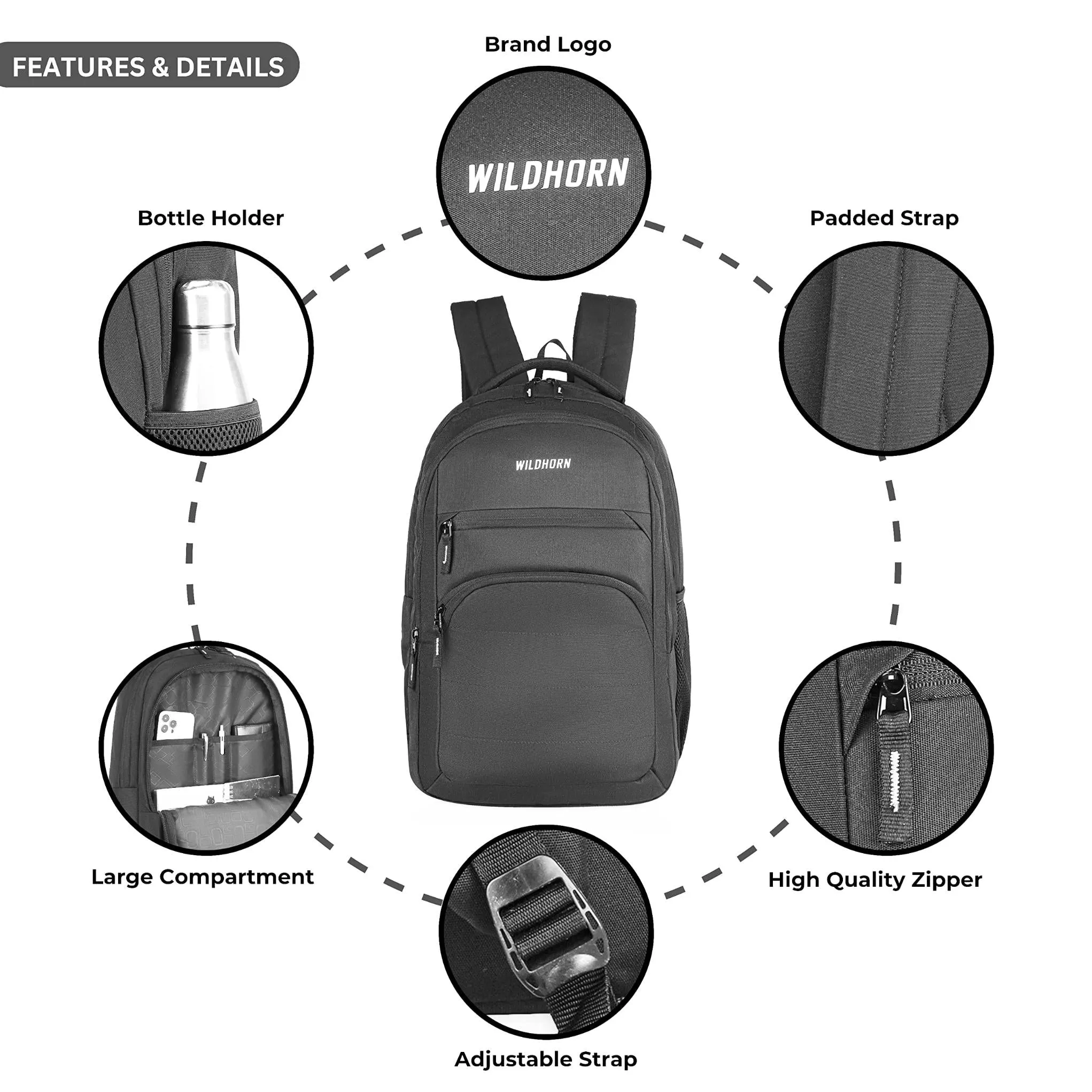 AREZZO Laptop Backpack for Men & Women