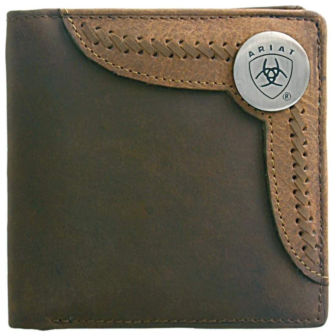 Ariat Bi-Fold Wallet Distressed Brown - WLT2103A