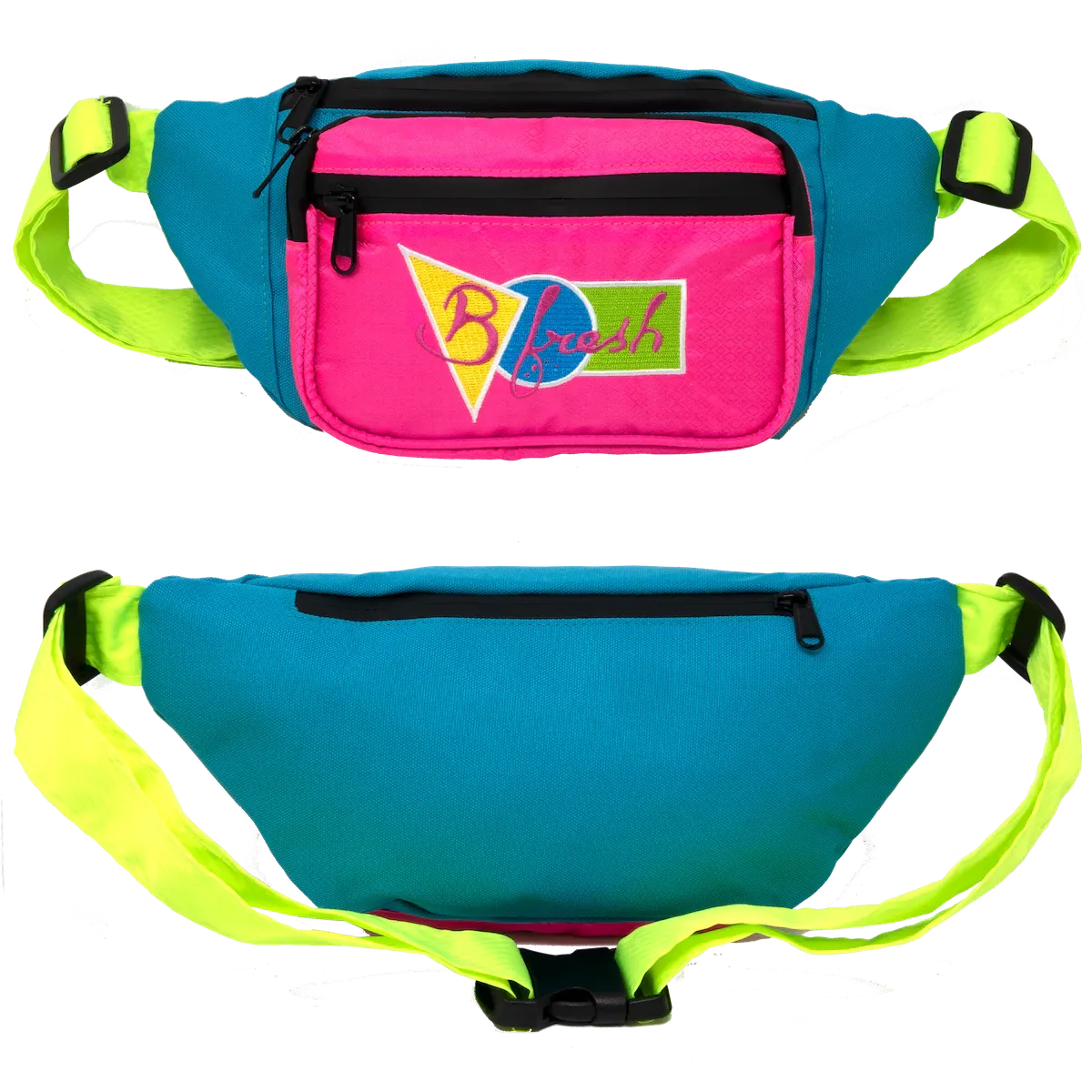 B Fresh - Water Resistant Fanny Pack- 80S Color Block