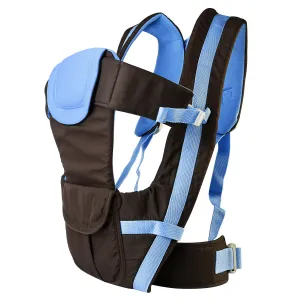 Baby Carrier Breathable Adjustable Wrap Sling Backpack Front Back Chest Infant Carrier Bag - Blue