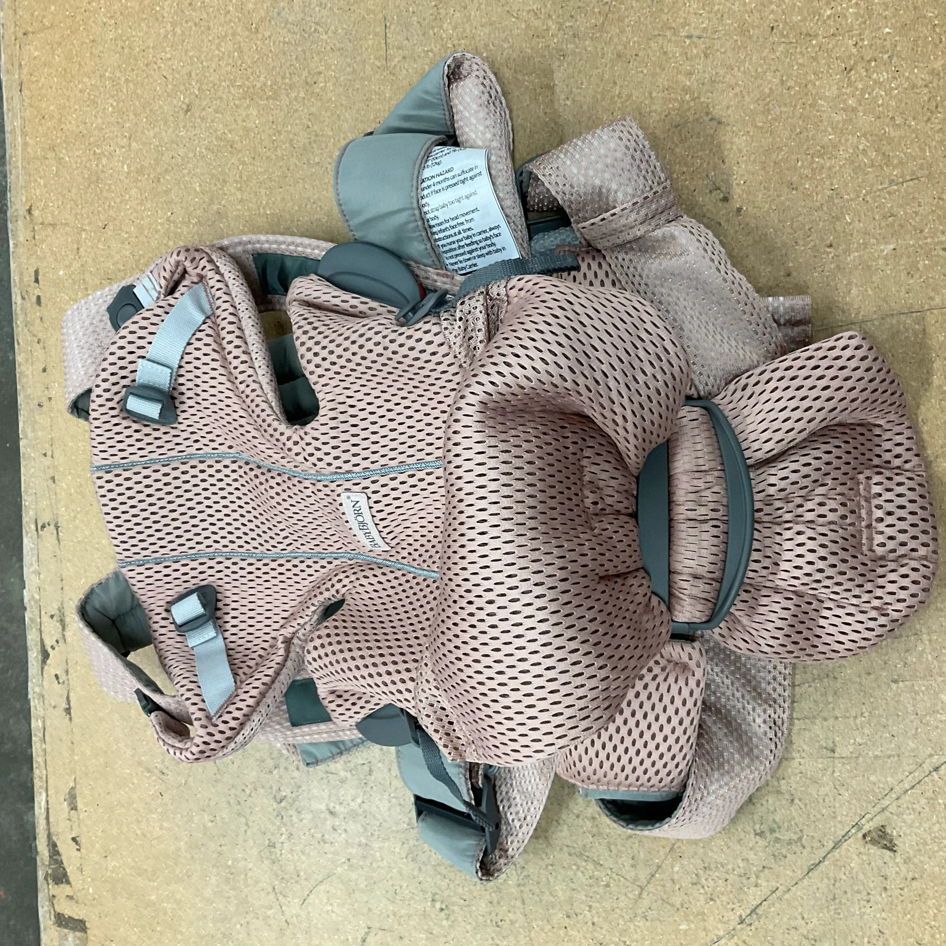 Baby Carrier Free, 3D Mesh - Dusty Pink (See Description)