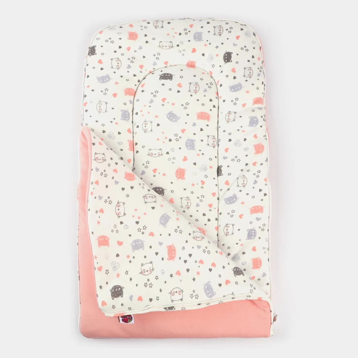 Baby Carry Nest Printed - Peach