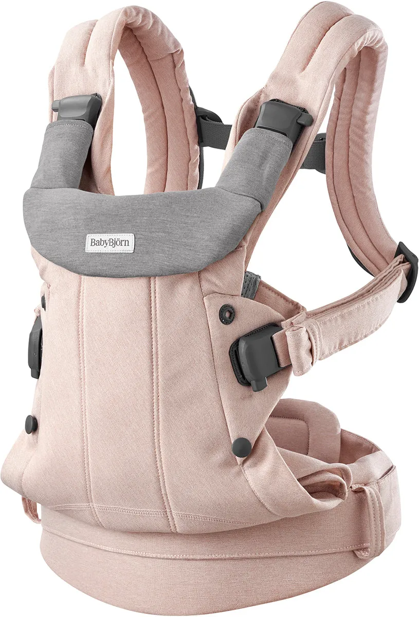 BabyBjorn Baby Carrier Harmony Woven Melange, Light Pink