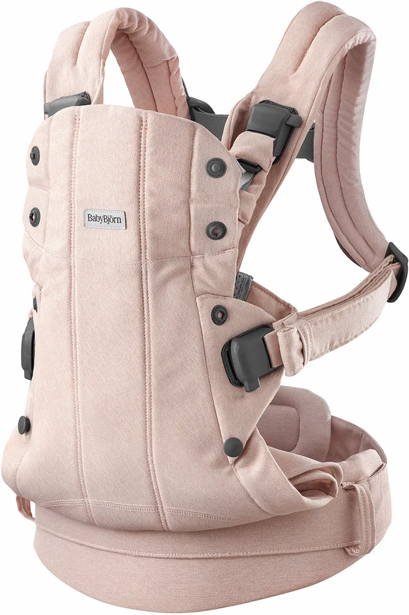 BabyBjorn Baby Carrier Harmony Woven Melange, Light Pink