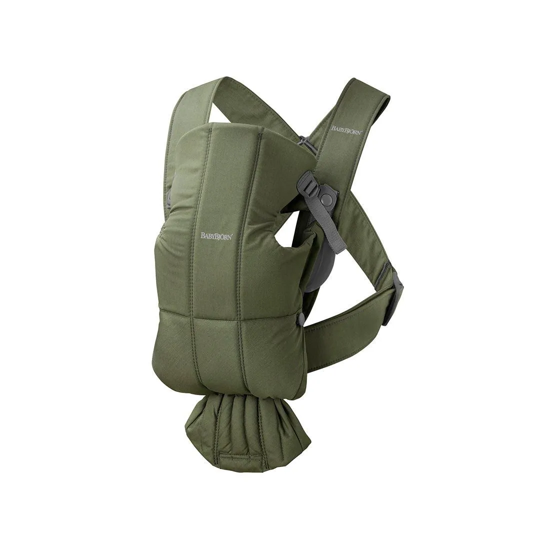 BabyBjorn Mini Woven Baby Carrier - Dark Green