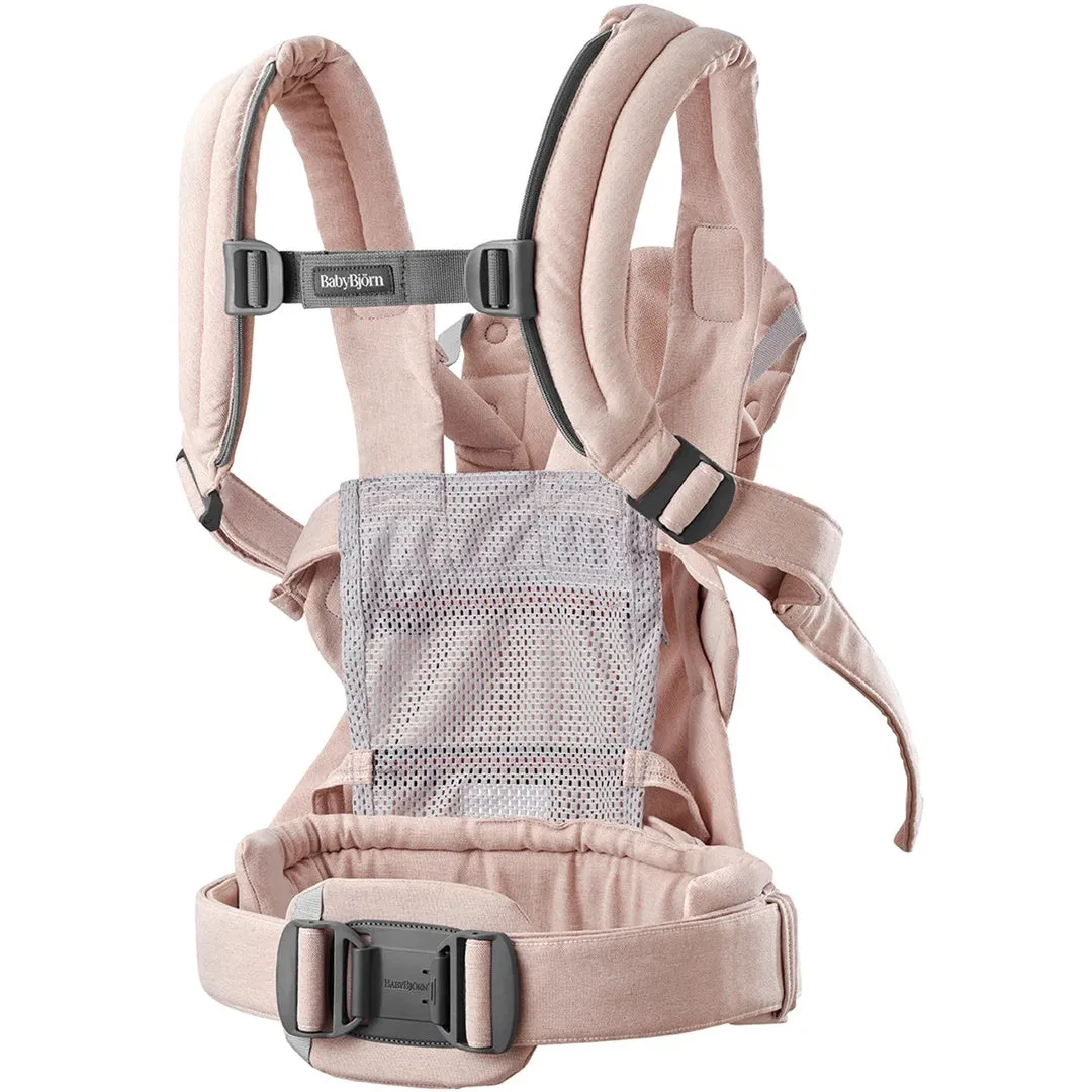 BabyBjörn Baby Carrier Harmony Woven Melange - Light pink