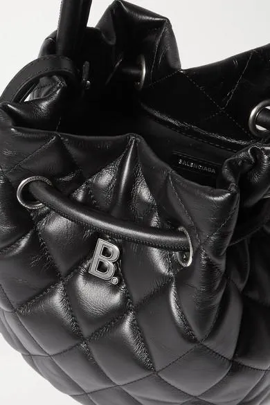 Balenciaga B Quilted Bucket Bag