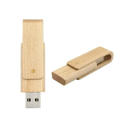 Bamboo Swivel USB Flash Drive