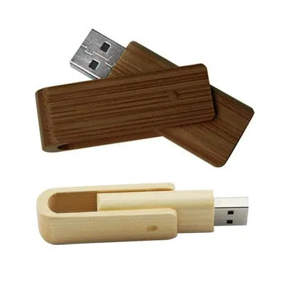 Bamboo Swivel USB Flash Drive