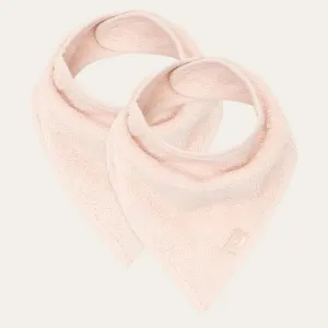 Bandana Bib 2 Pack in Pale Pink