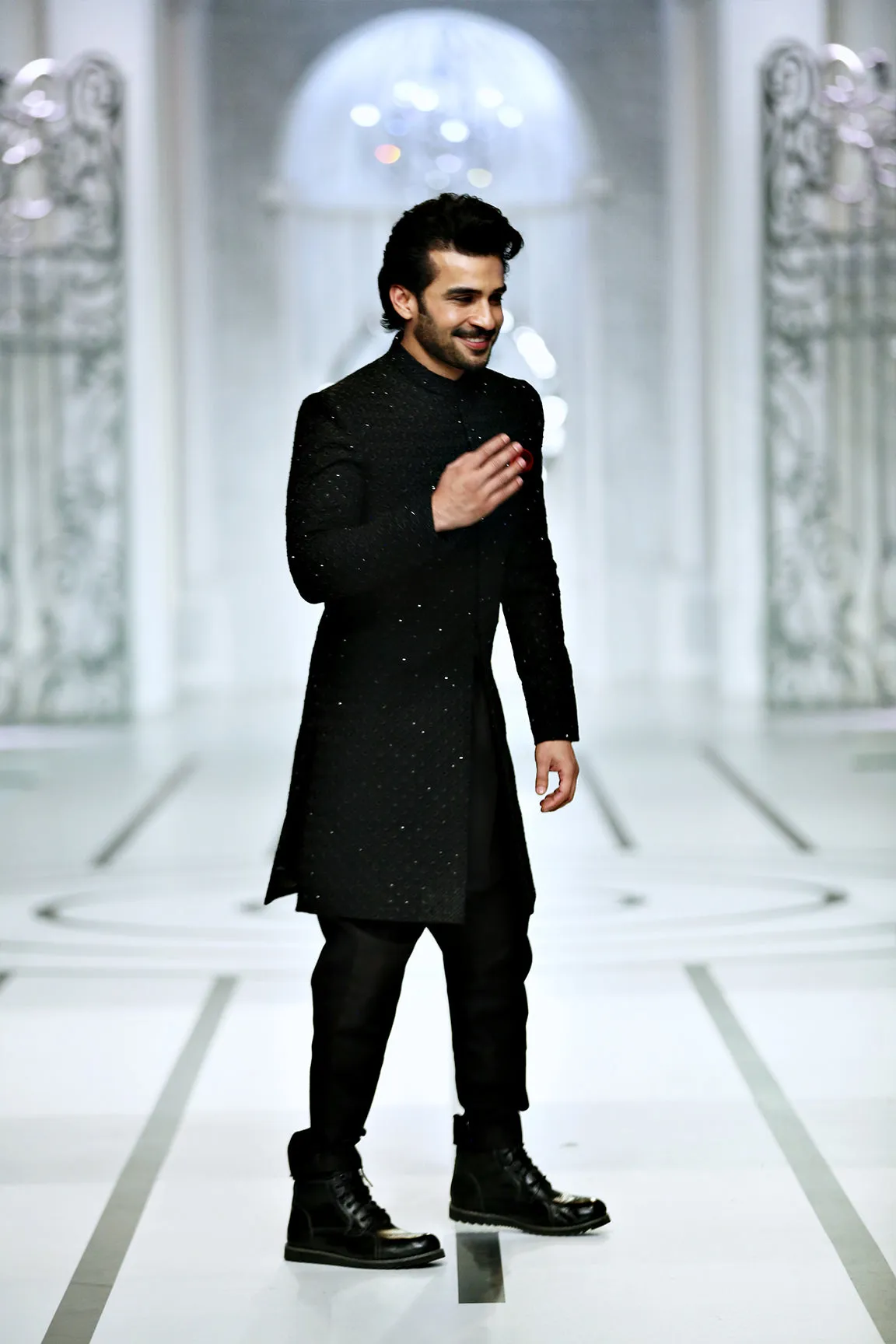 BCW 42 Black Sherwani