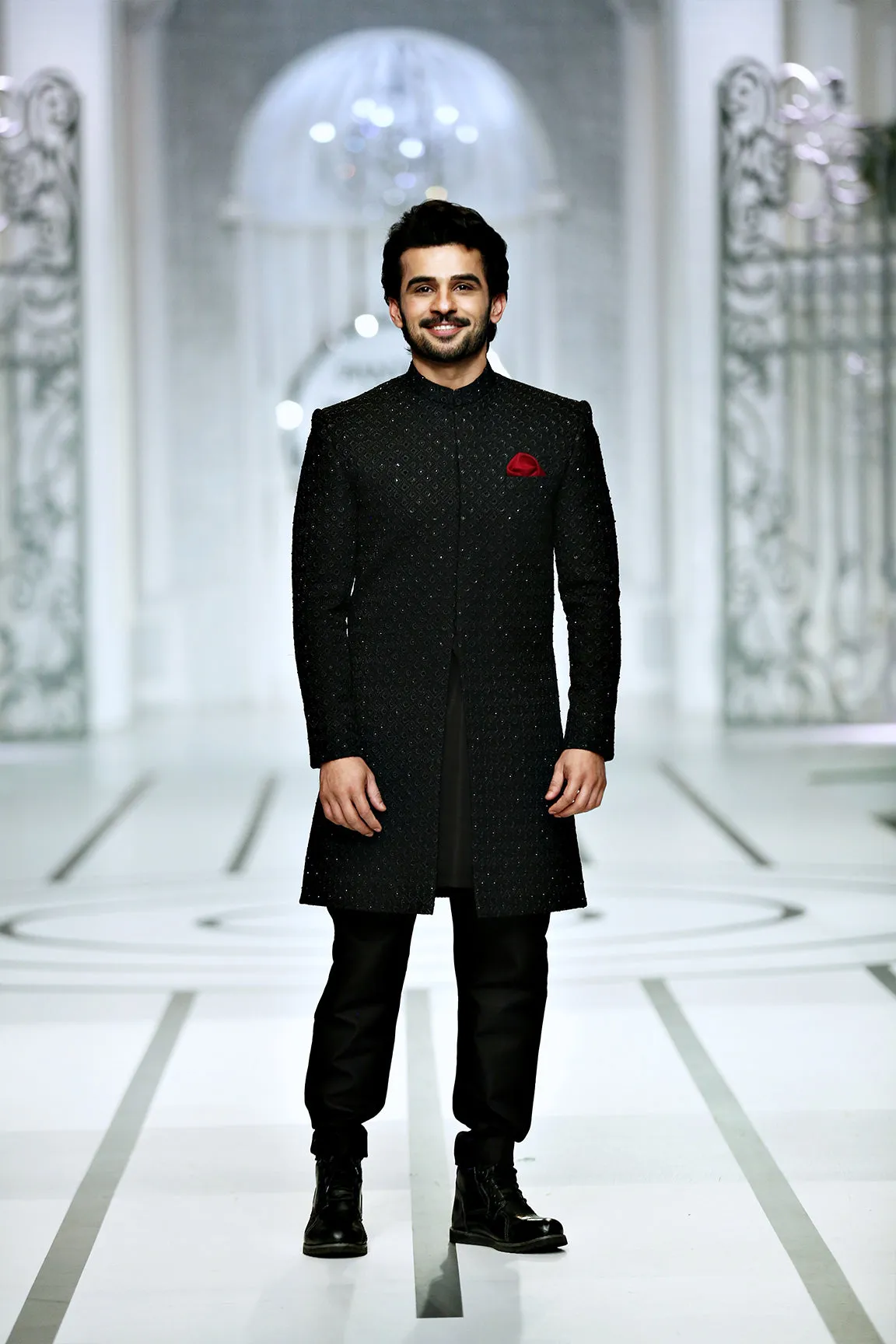 BCW 42 Black Sherwani