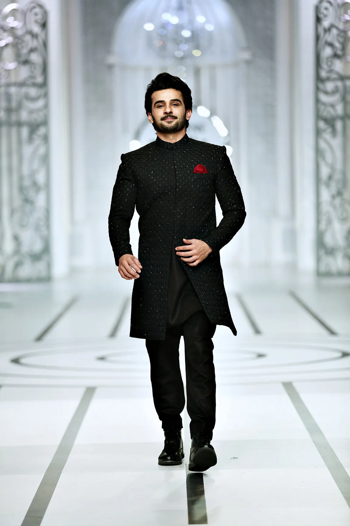 BCW 42 Black Sherwani