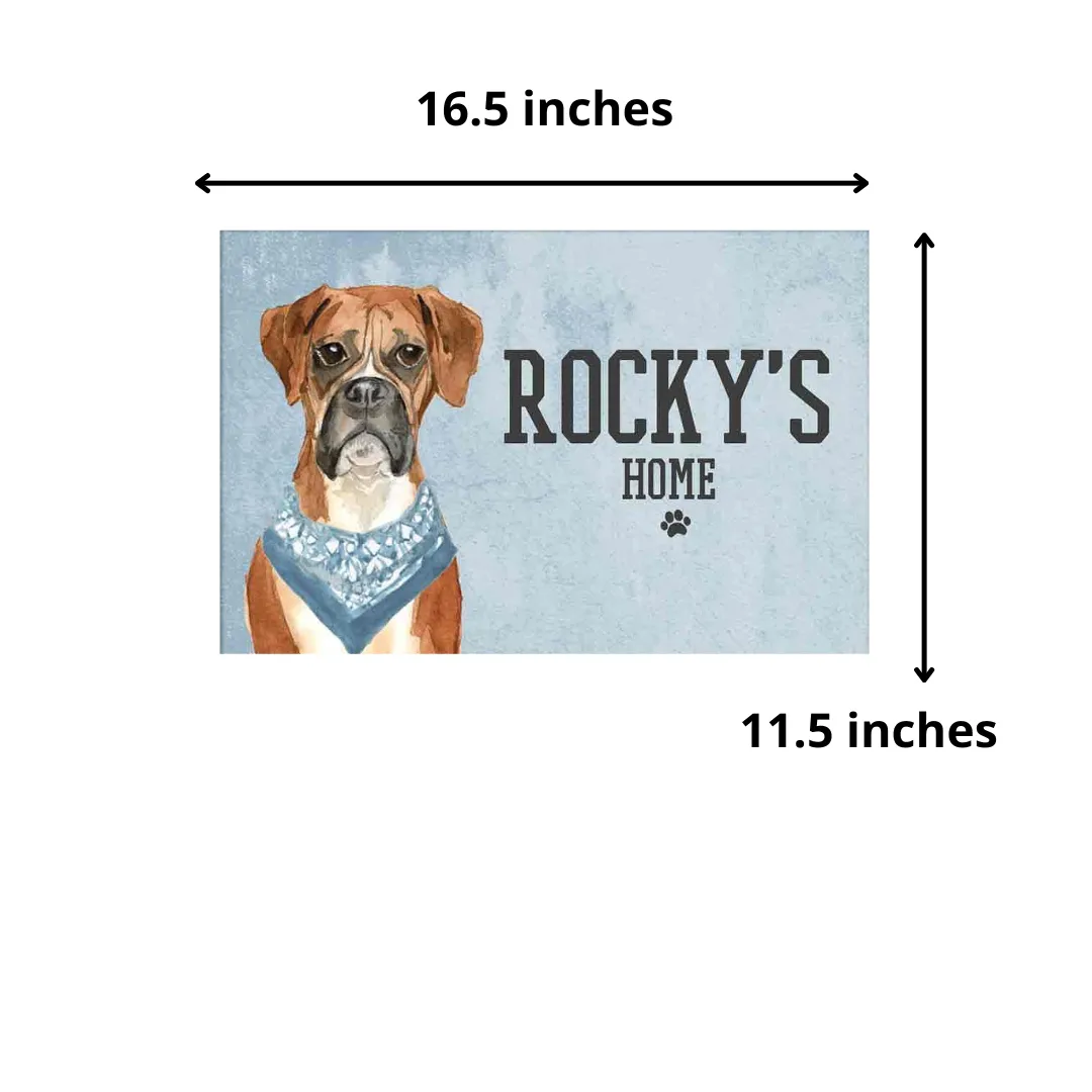 Beautiful Dog Name Plate -Adorable Boxer