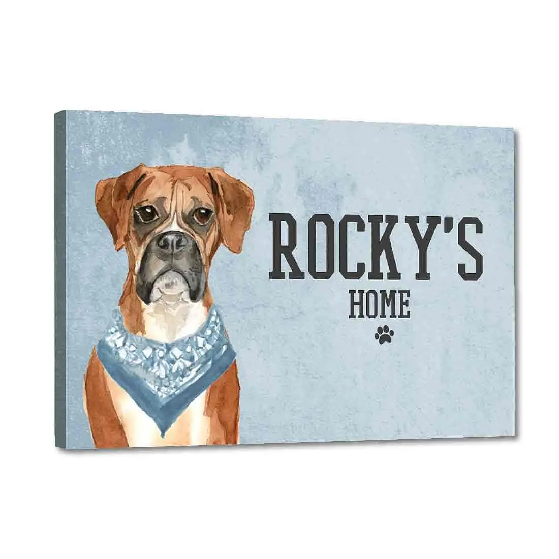 Beautiful Dog Name Plate -Adorable Boxer