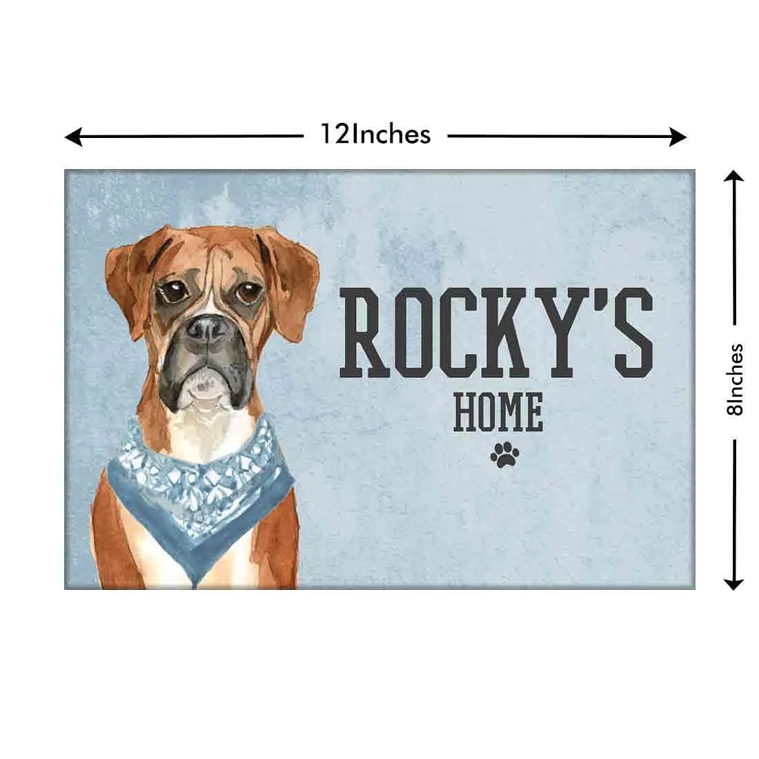 Beautiful Dog Name Plate -Adorable Boxer