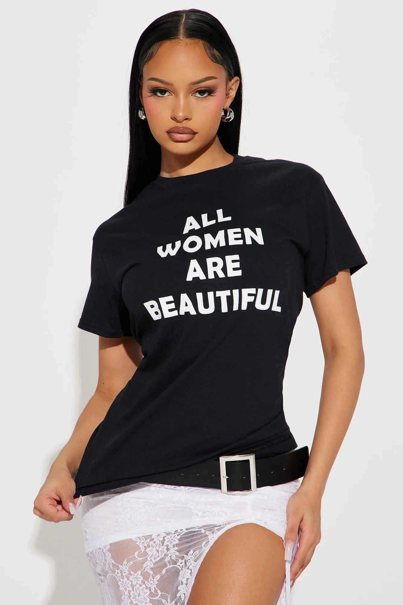 Beautiful Woman Top - Black