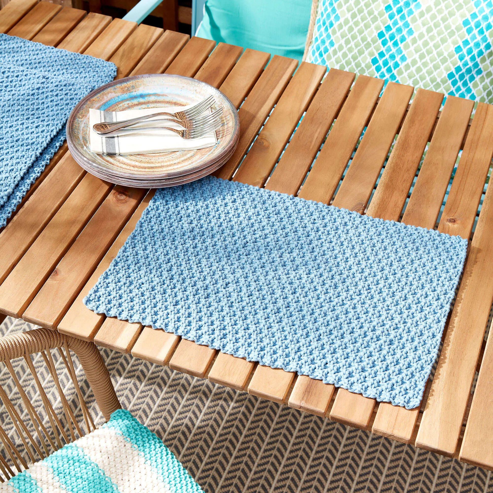 Bernat Easy Life Knit Placemats