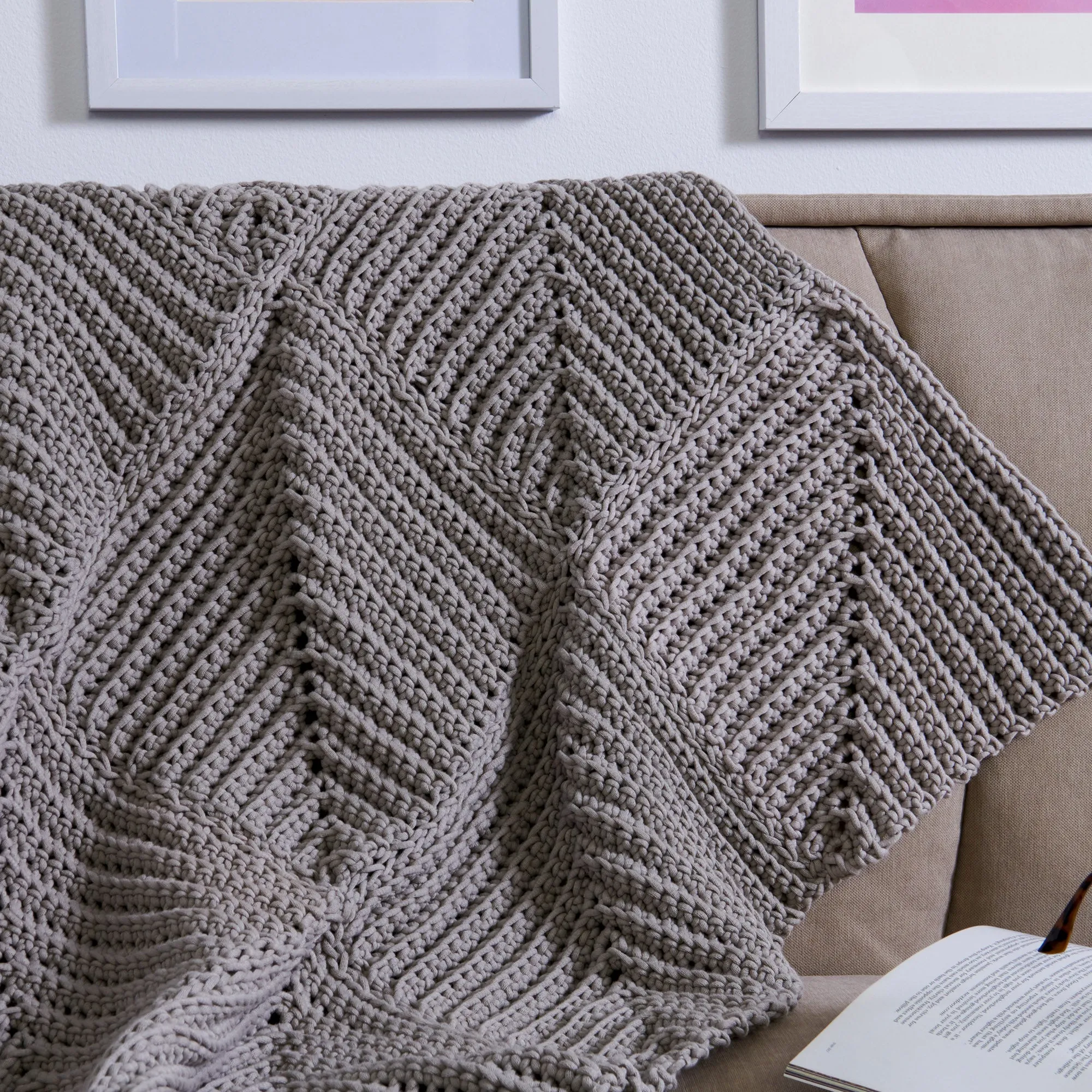 Bernat Mighty Ridge Crochet Afghan