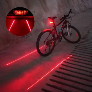 Bicycle Tail Light Laser Bike Light Rear Waterproof LED Lighting Flash Safety Warning Cycling Taillight Mtb Bicycle Accessories