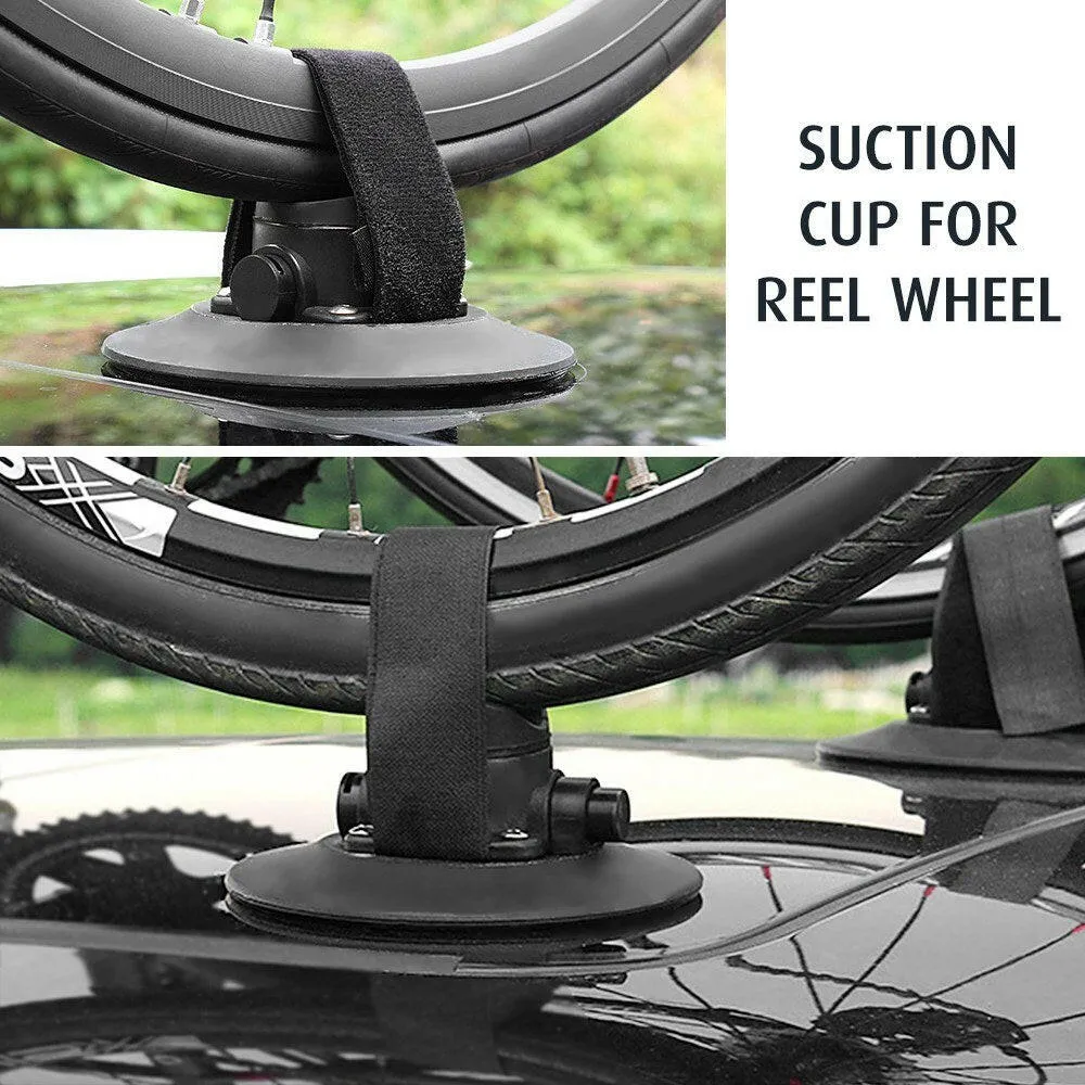 Bike Suction Roof Rack for Car Roof Top Sucker Quick Release Aluminum Alloy Bike Carrier Rack for 1 Bike