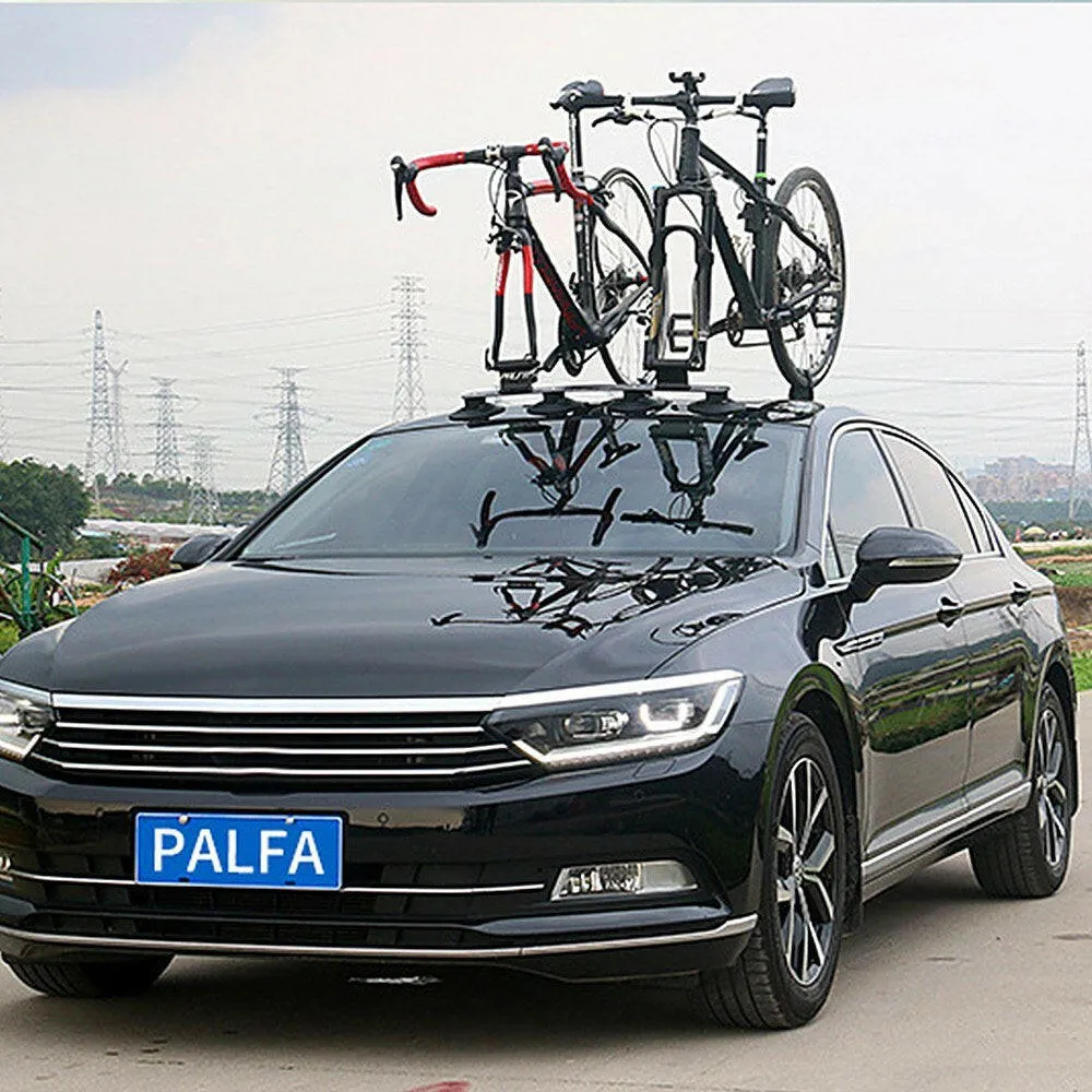 Bike Suction Roof Rack for Car Roof Top Sucker Quick Release Aluminum Alloy Bike Carrier Rack for 1 Bike