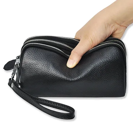 Black NGIL Genuine Leather Wristlet Wallet