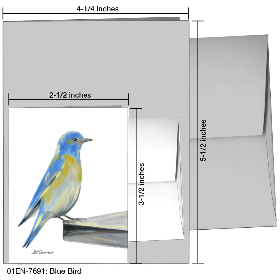 Blue Bird, Greeting Card (7691)