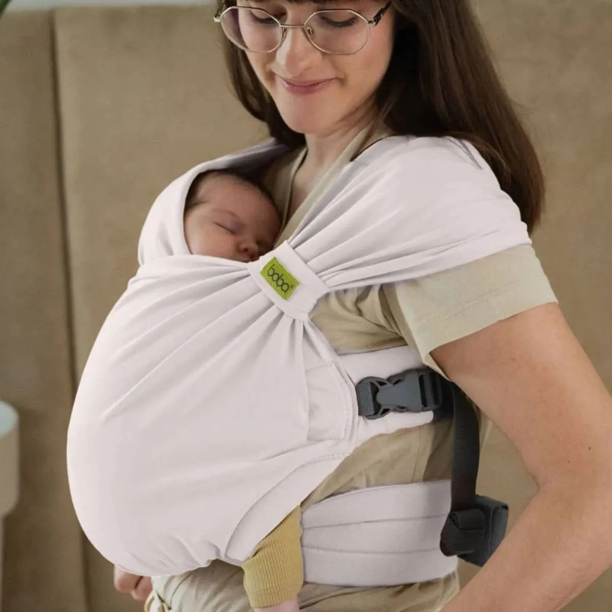 Boba Bliss Buckled Wrap Carrier v2 - Organic Stone