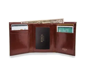 Bosca Old Leather Double I.D. Trifold Wallet