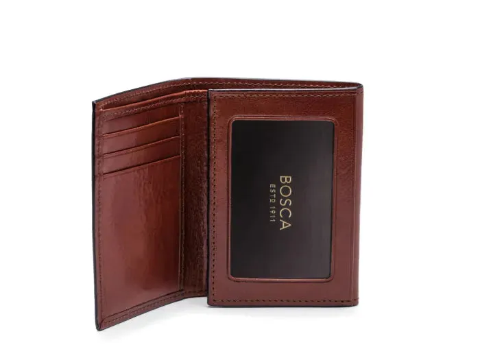 Bosca Old Leather Double I.D. Trifold Wallet