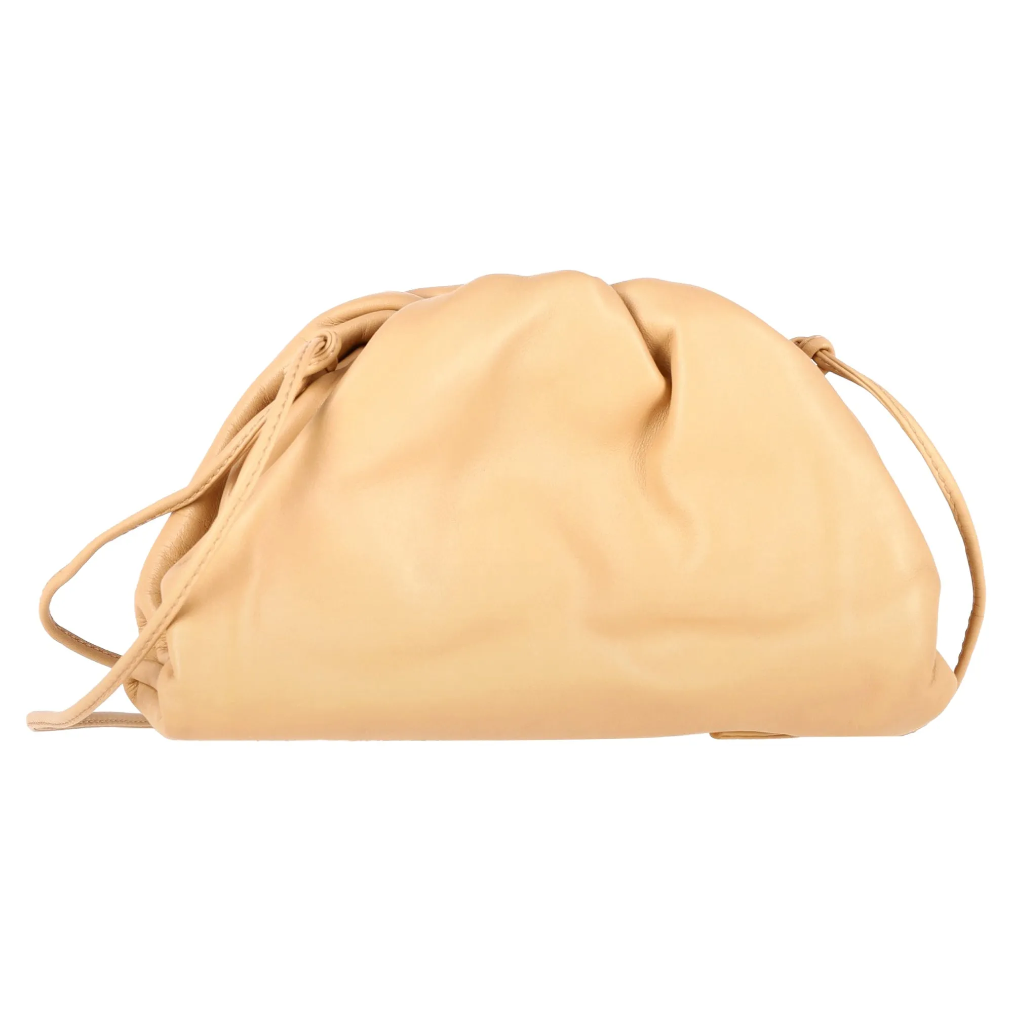 Bottega Veneta Mini Pouch 20 Sling Bag in Yellow Calfskin Leather