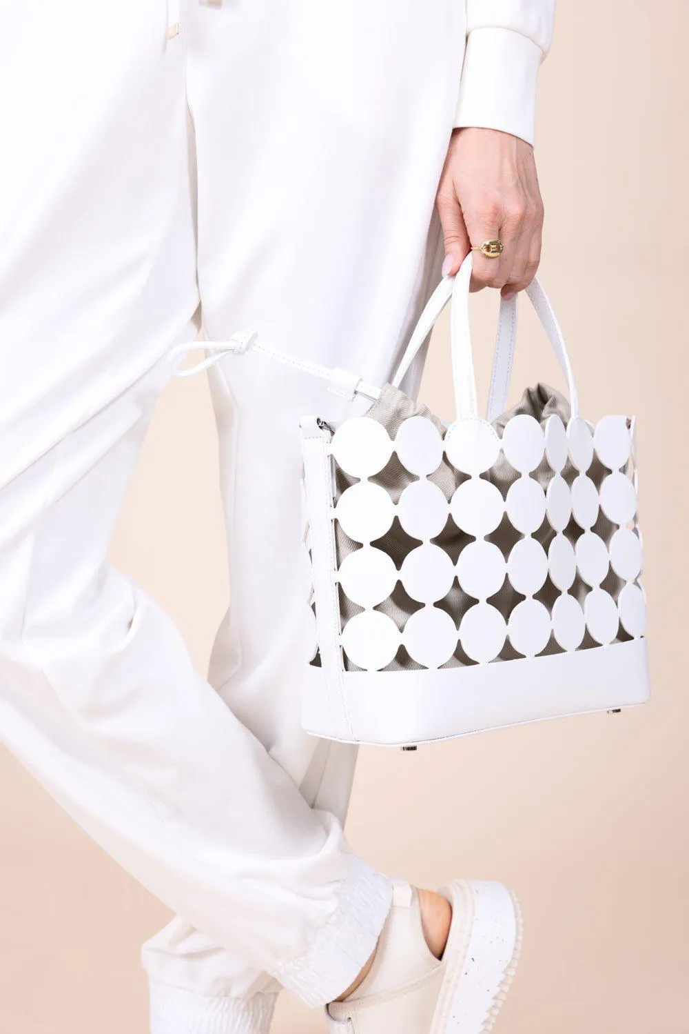 Bulles Bucket Bag - White Sand