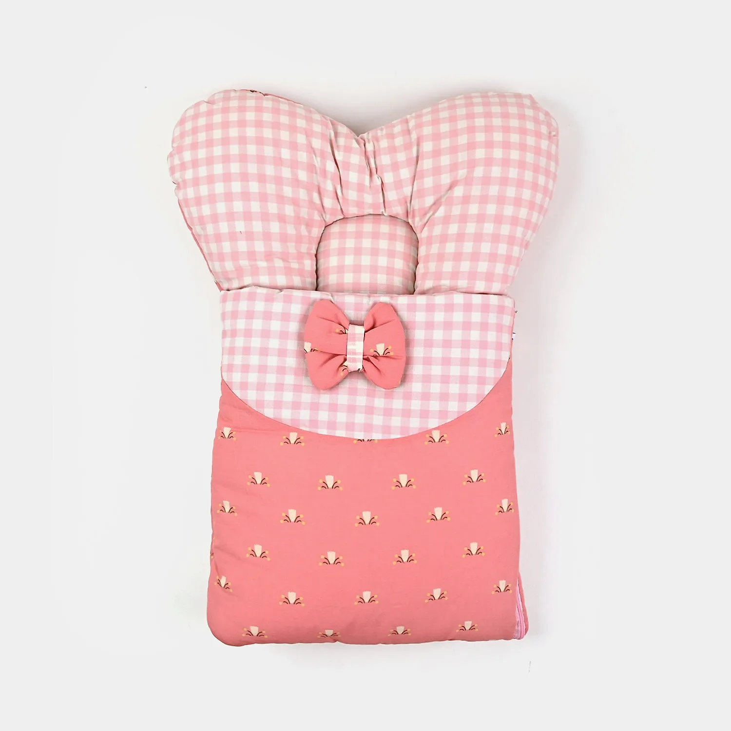 Carry Nest Heart Printed Pink Check