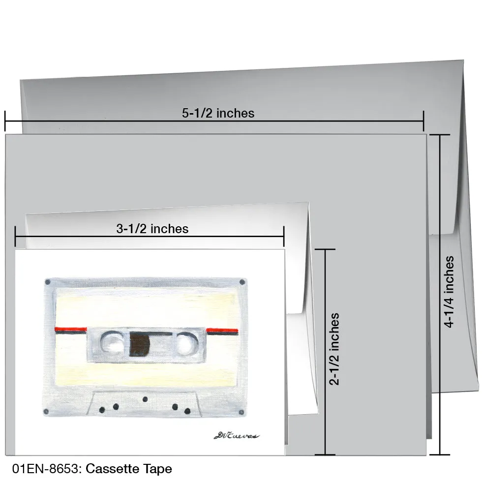 Cassette Tape, Greeting Card (8653)