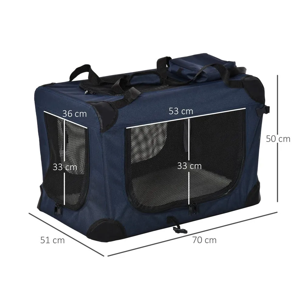 Cat and Dog Carrier - Soft Portable Navy Blue Bag