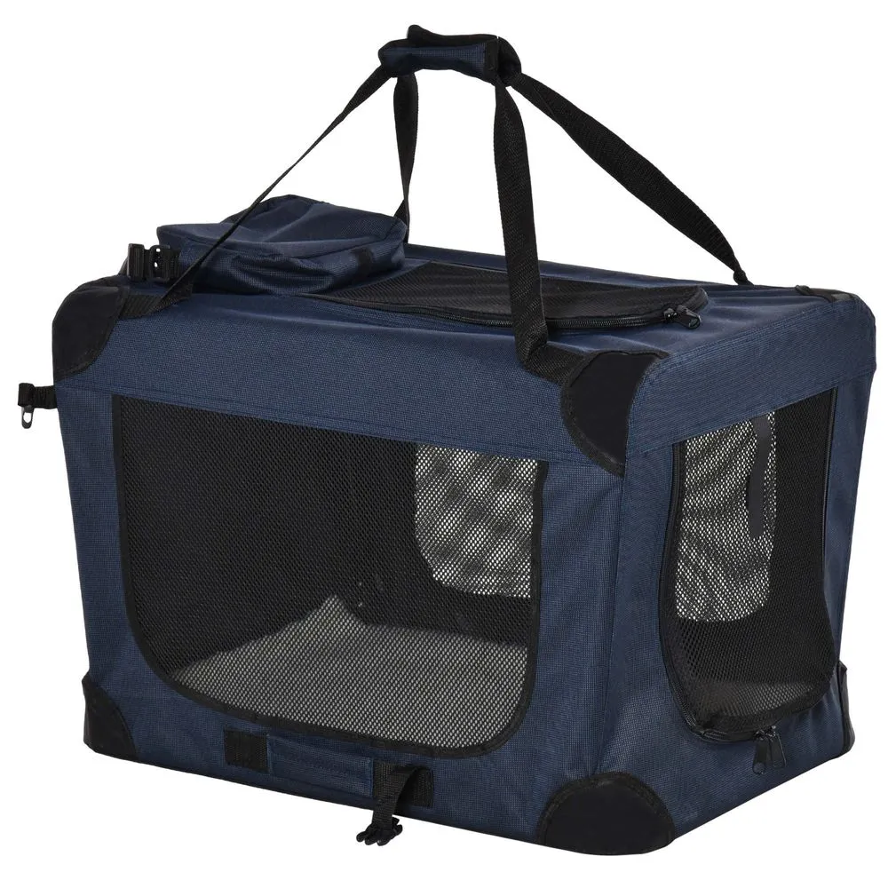 Cat and Dog Carrier - Soft Portable Navy Blue Bag