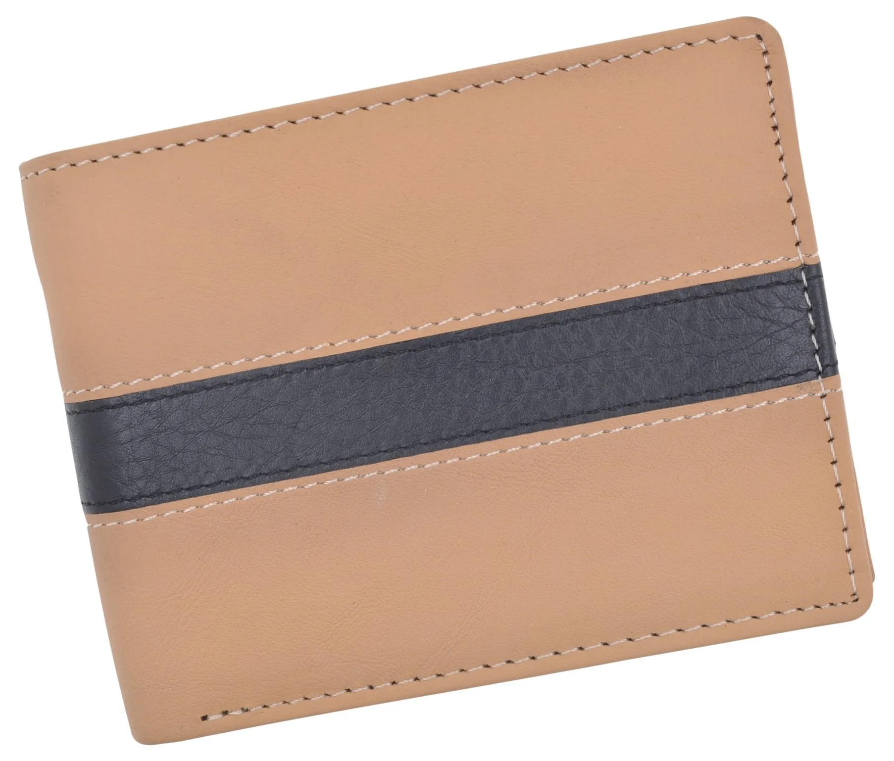 Cavelio Bifold Removable Card ID Holder Men's Premium Leather Wallet 404589