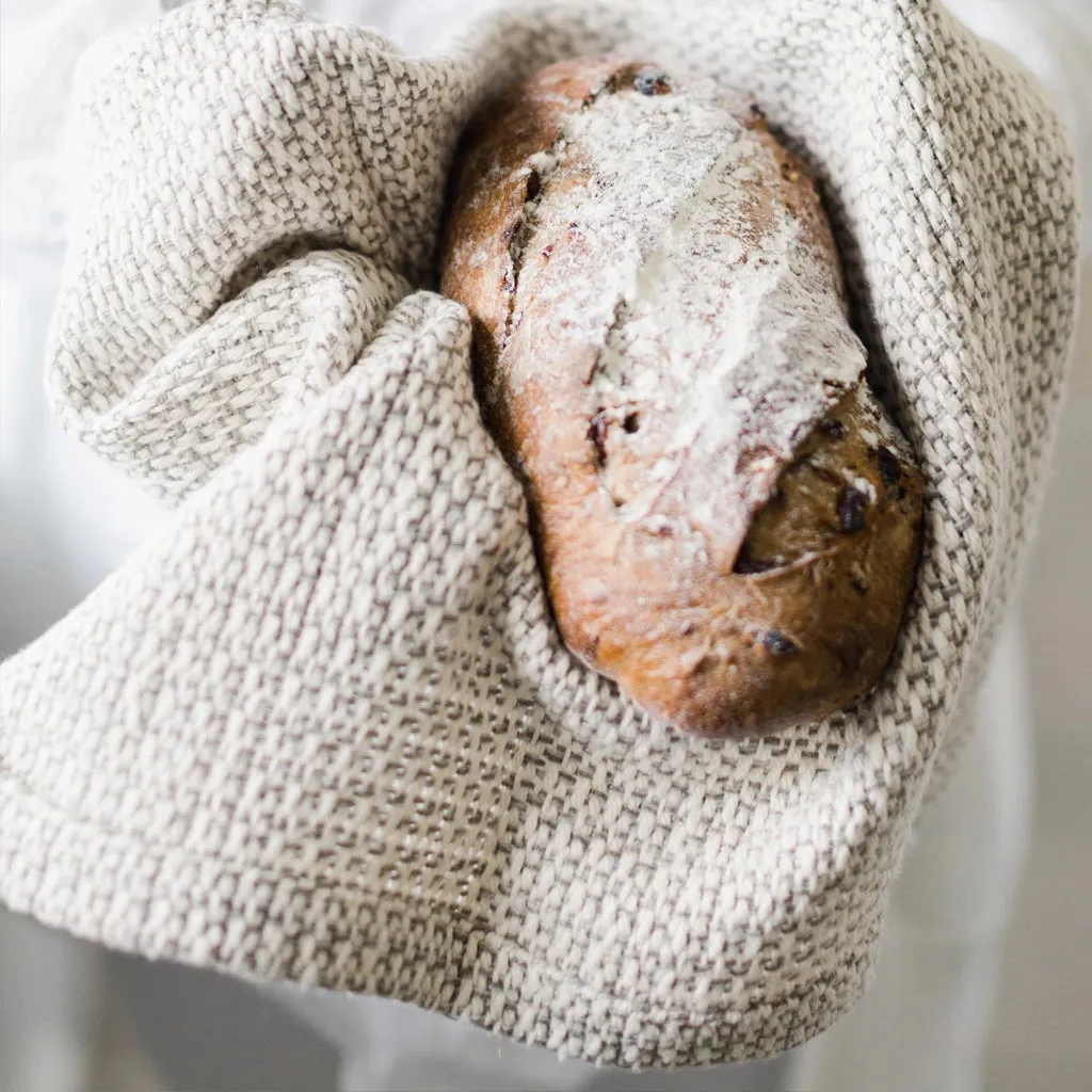 Cedar Gray Handwoven Kitchen Towel